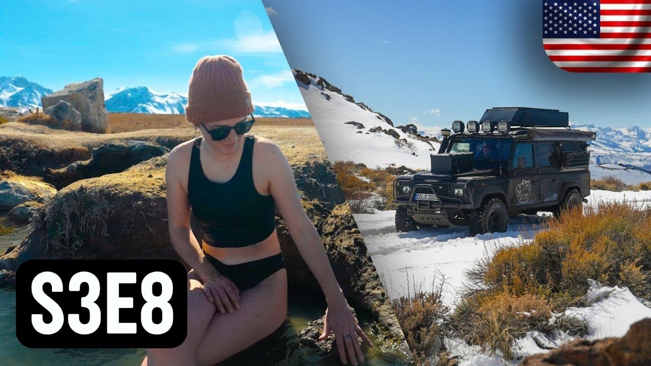 Wir stecken FEST! Roadtrip Kalifornien im Land Rover Defender (Heiße Quellen & Bodie Hills) • S3E8