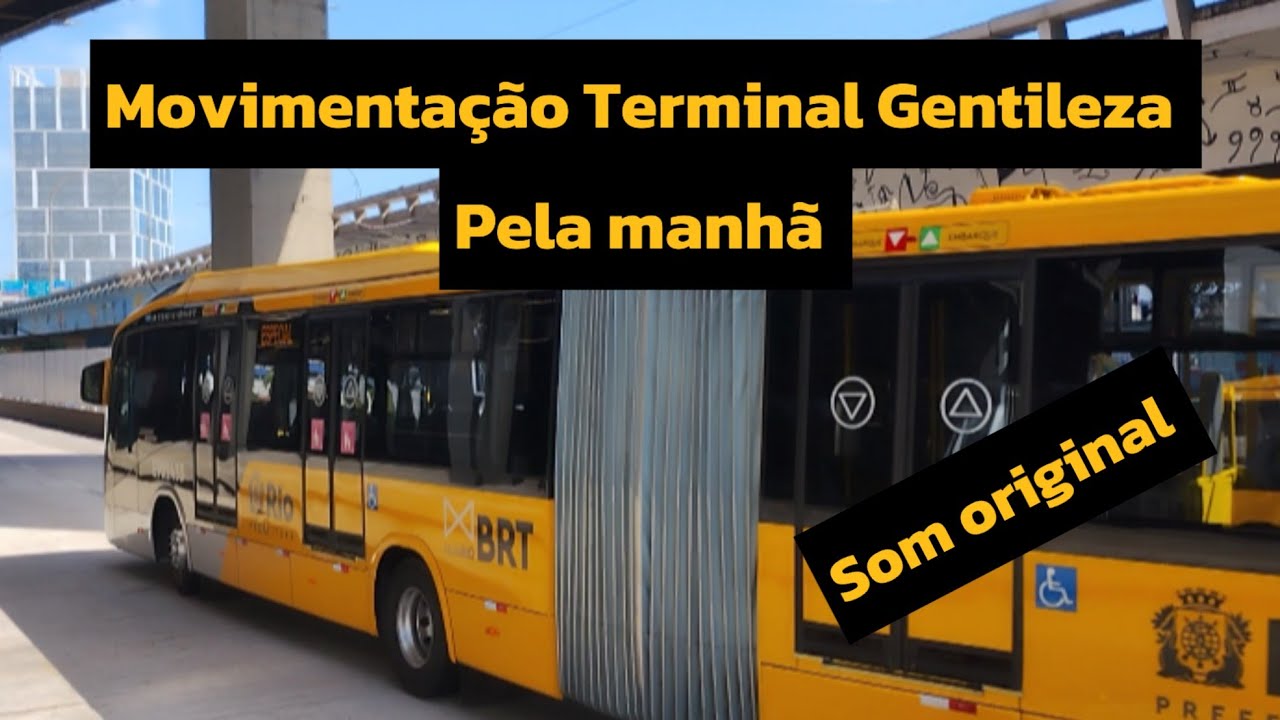 Movimentação Terminal Gentileza pela manhã! 💛🚍