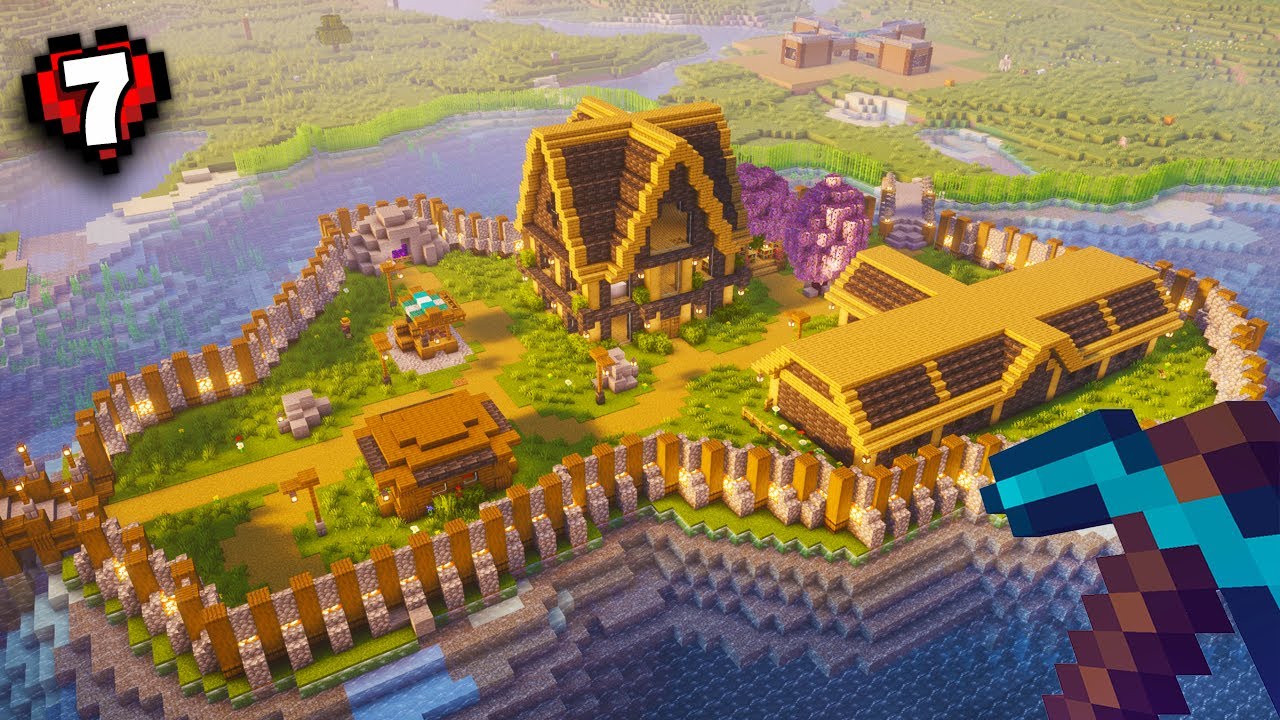 I Built The Ultimate Survival Island in Hardcore Minecraft