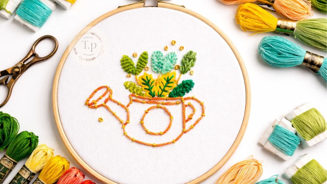 6 Types Leaf Stitch-6Types Leaf Hand Embroidery Design|🌹🔥❤️#handmade #trending #trend #trendingvideo