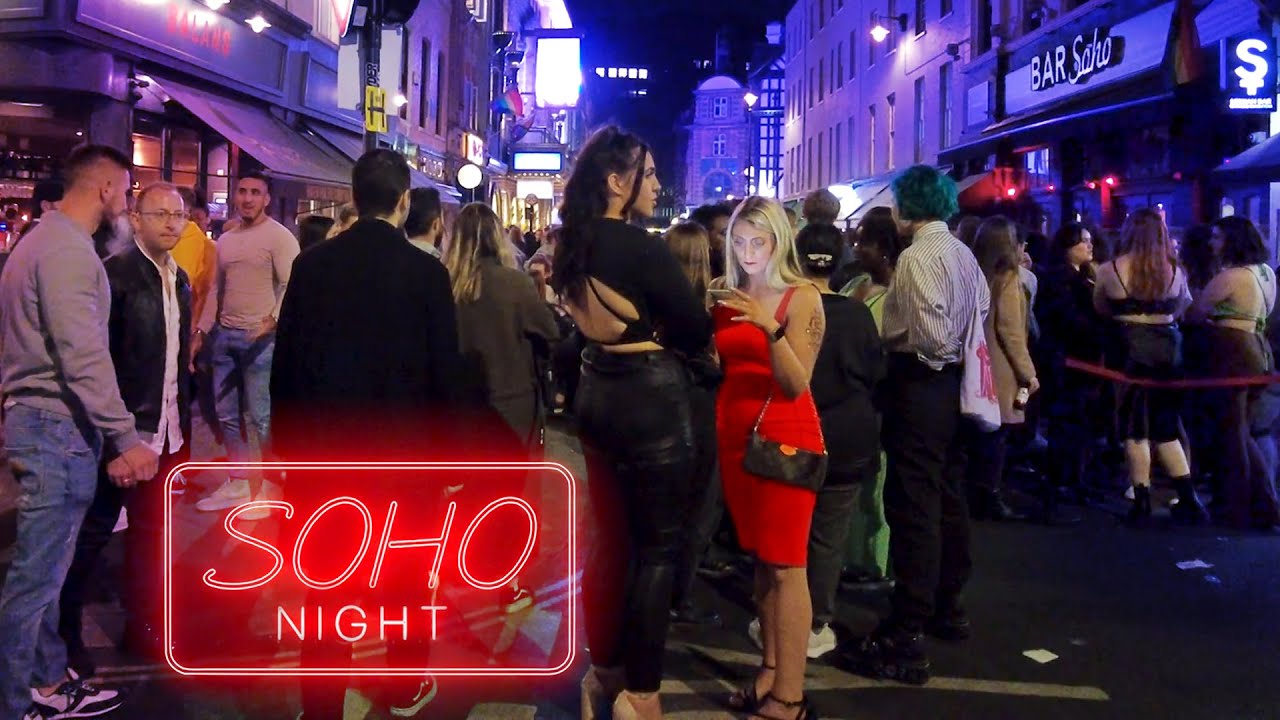 Busy Night in SOHO London | Central London Night Walk [4K]