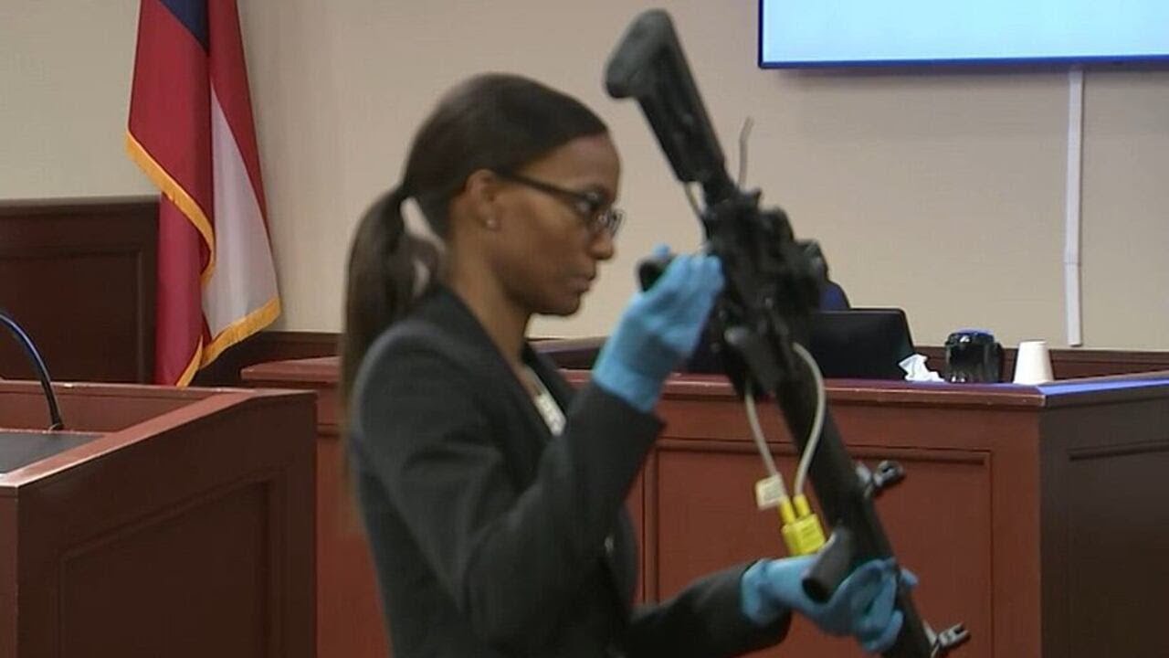 Rifle, crime scene images shown in trial of father of alleged Apalachee High shooter