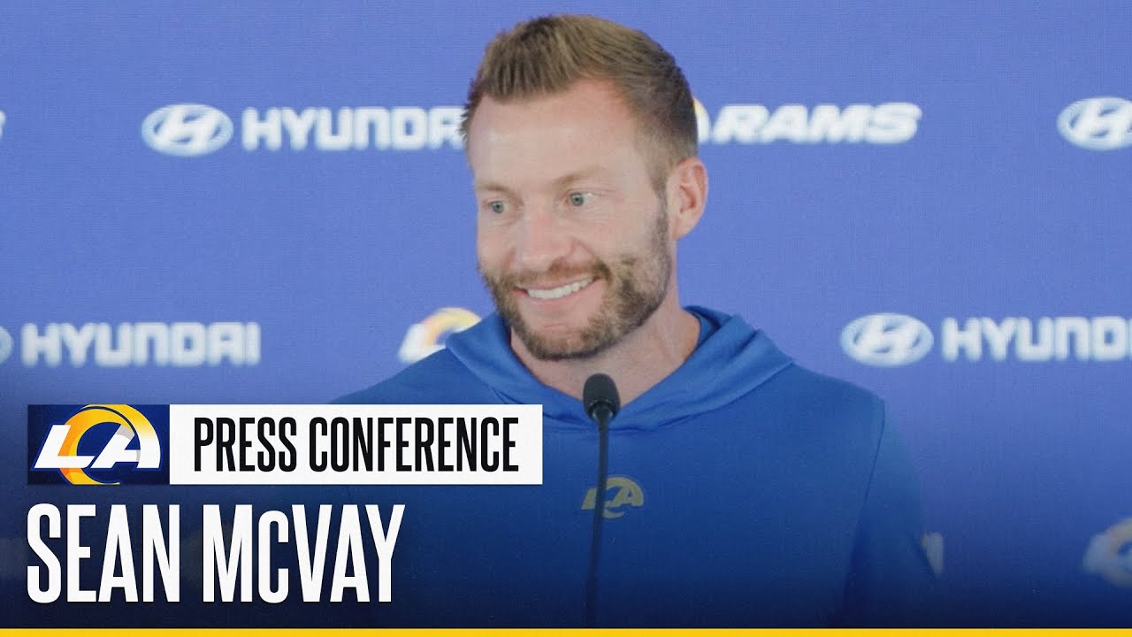 Sean McVay Talks Byron Young & Jared Verse's Friendship, Joe Coniglio's Growth & Injury Updates