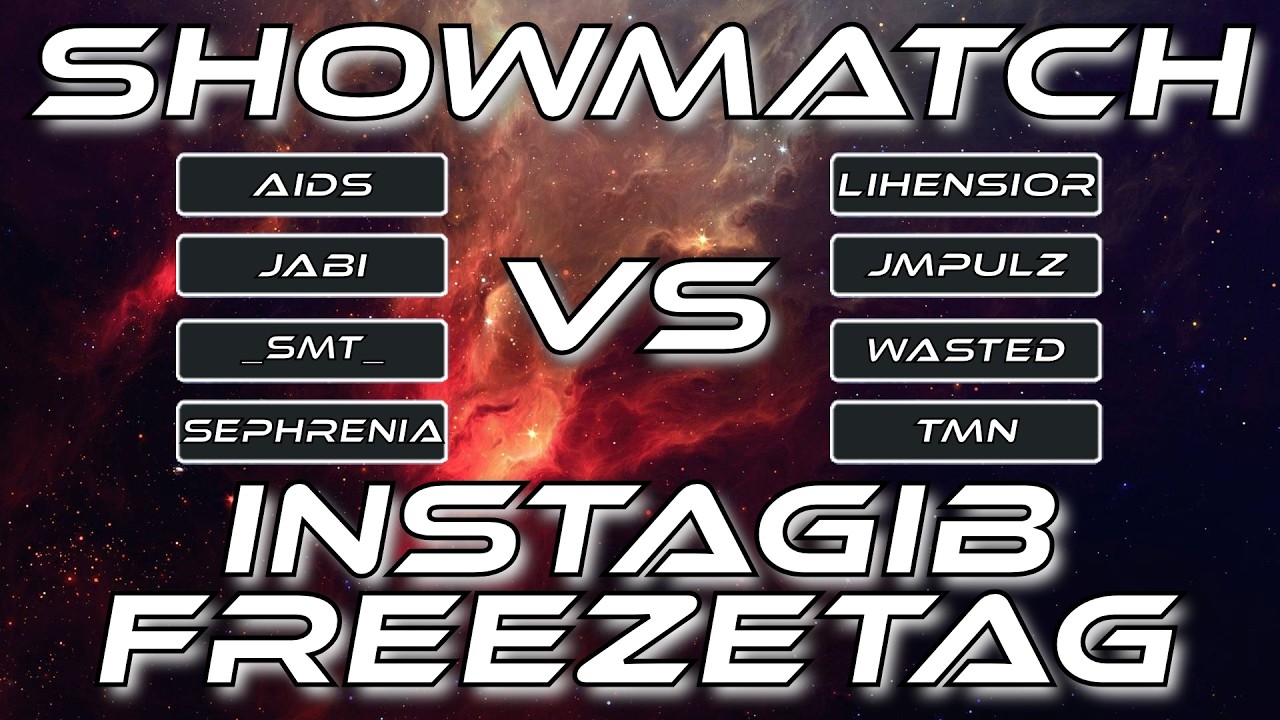 CAPTAINS SHOWMATCH - 4VS4 INSTAGIB FREEZETAG BEST OF 5