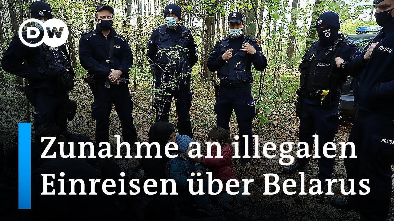 Mehr illegale Grenz&uuml;bertritte &uuml;ber Belarus-Route nach Deutschland | DW Nachrichten