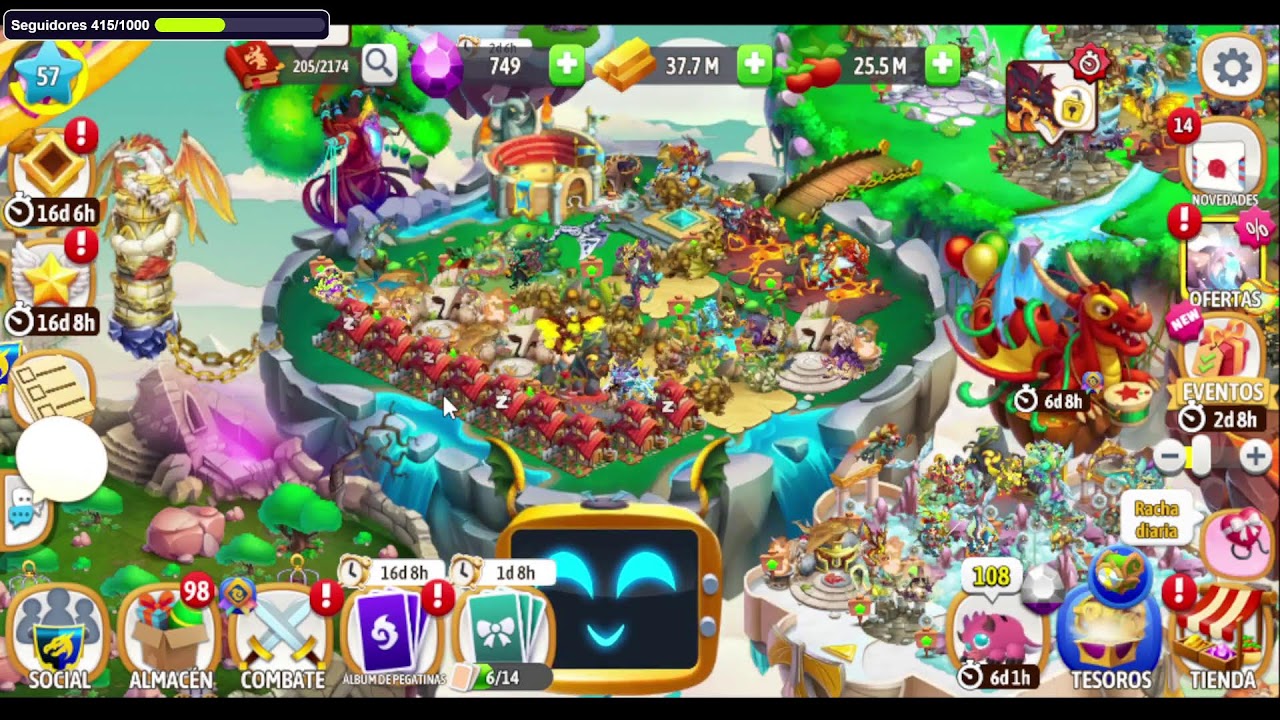Unete al cofre de gemas Dragon City