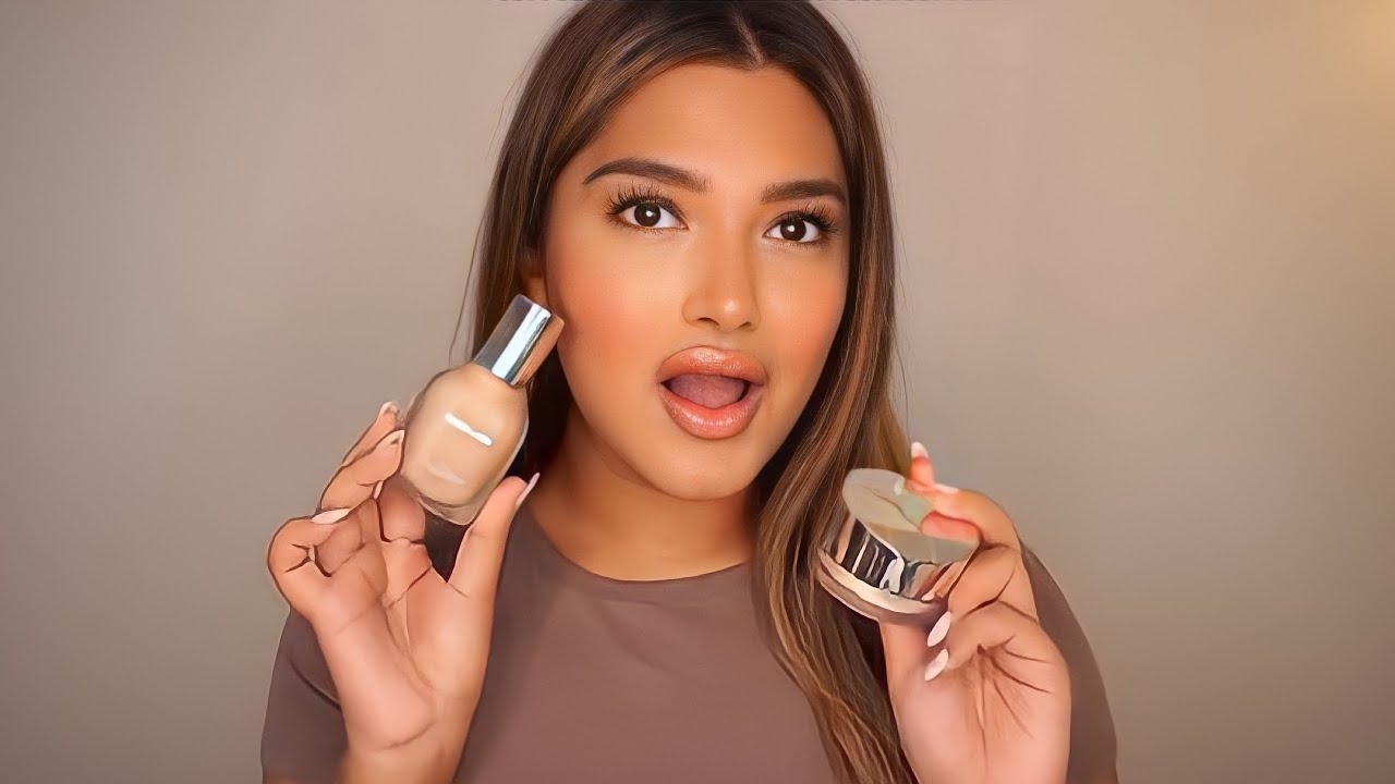 *NEW* HAUS LABS by LADY GAGA Triclone Skin Tech Foundation and Setting Powder Review - Nila Kheri