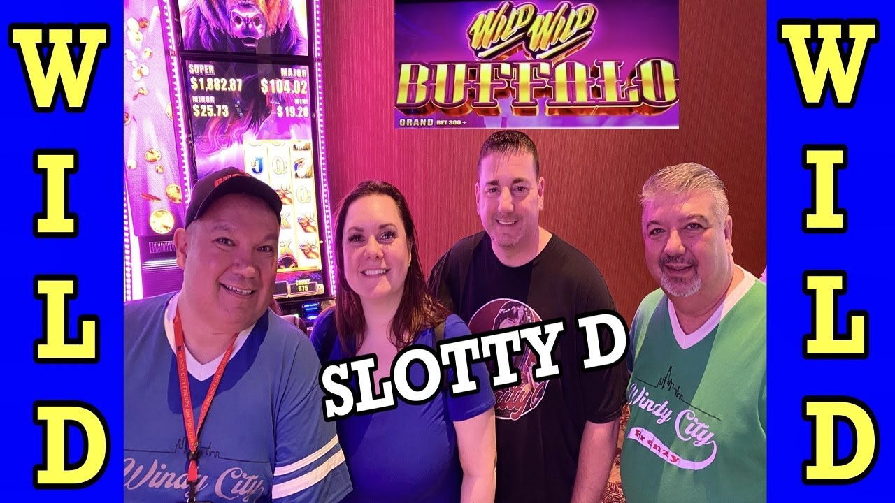 WILD WILD BUFFALO SLOT★SO MANY RETRIGGERS! WITH SLOTTY D!★ FOUR WINDS CASINO!