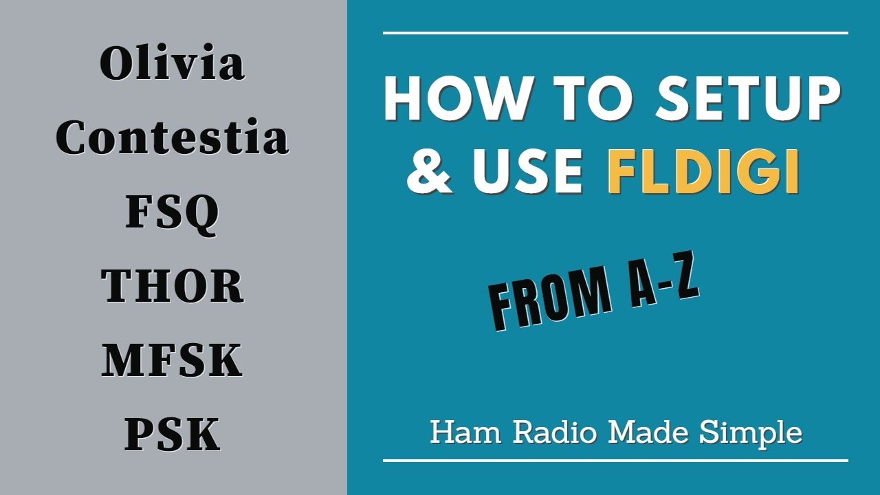 Настройка программного обеспечения Fldigi / Flrig от А до Я — для любительских цифровых видов рад...