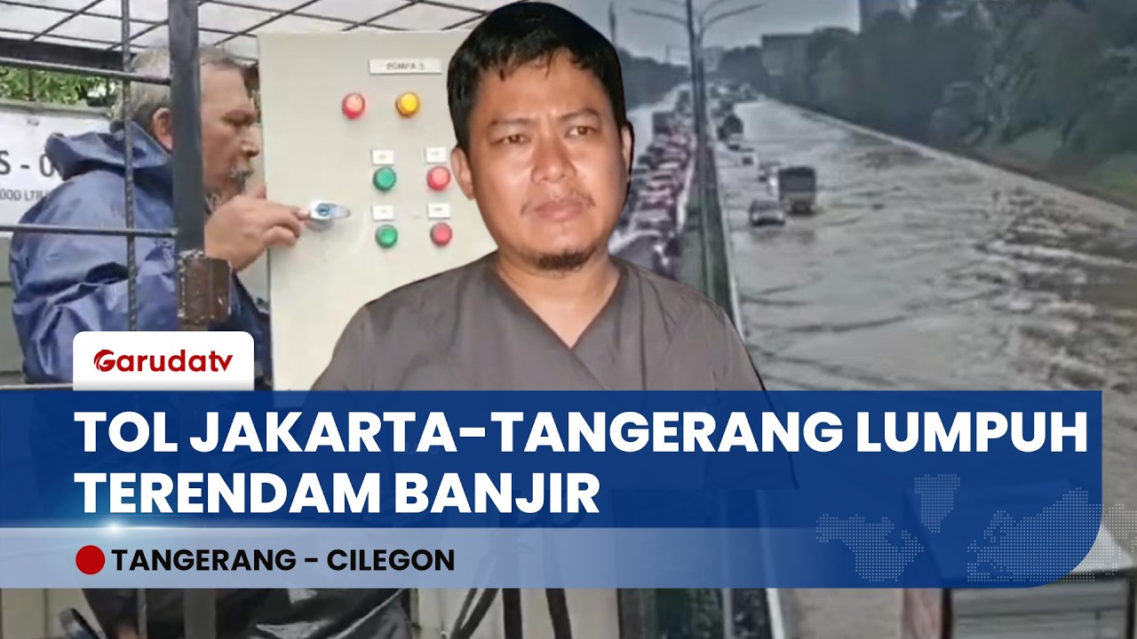 Banjir Rendam Tol Jakarta-Tangerang KM 24, Lalu Lintas Macet Total Menuju Bitung