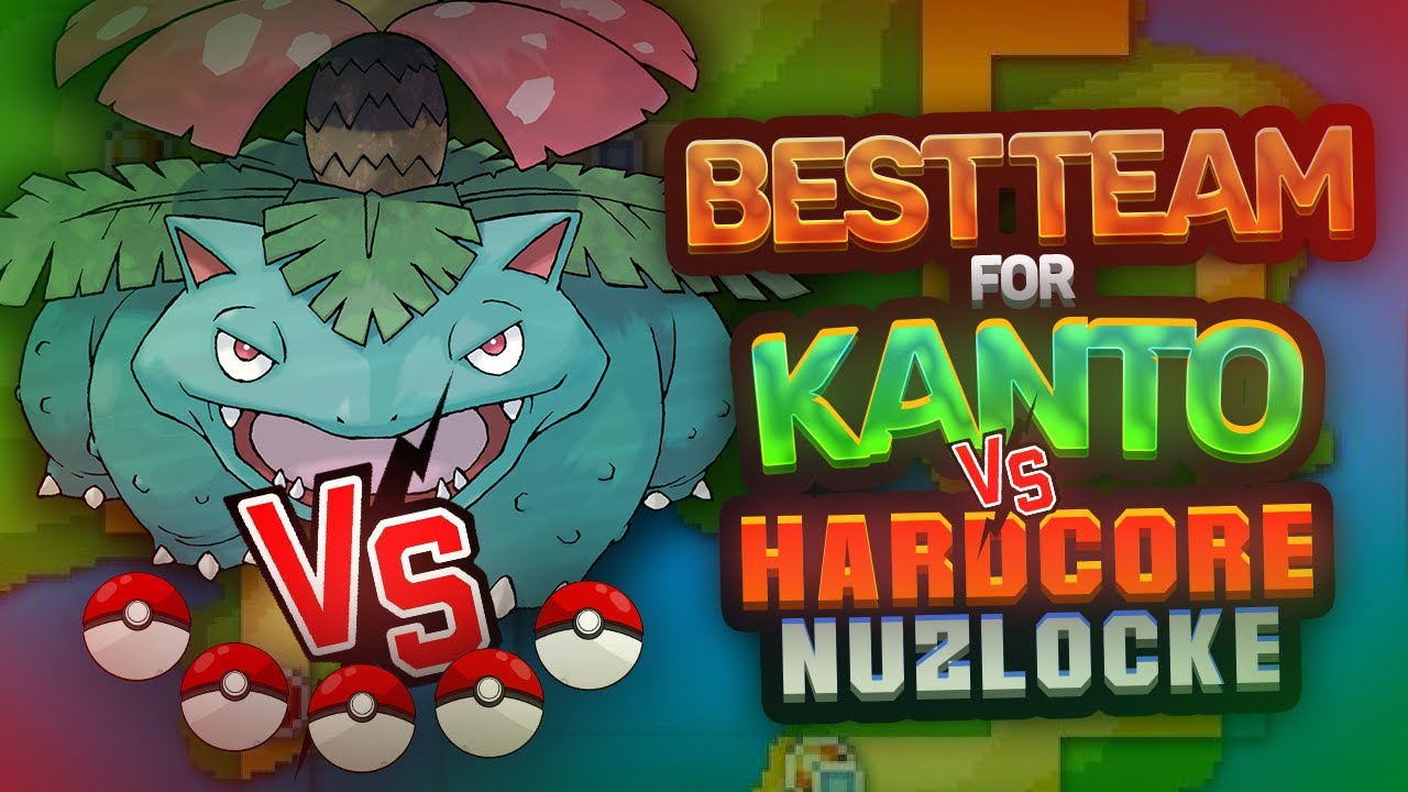 CAN THE BEST TEAM FOR KANTO BEAT A HARDCORE NUZLOCKE?! | Pokemon Challenge