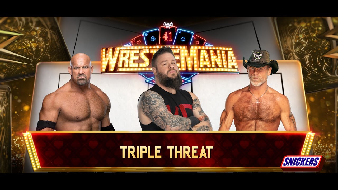 Goldberg vs. Kevin Owens vs. Shawn Michaels