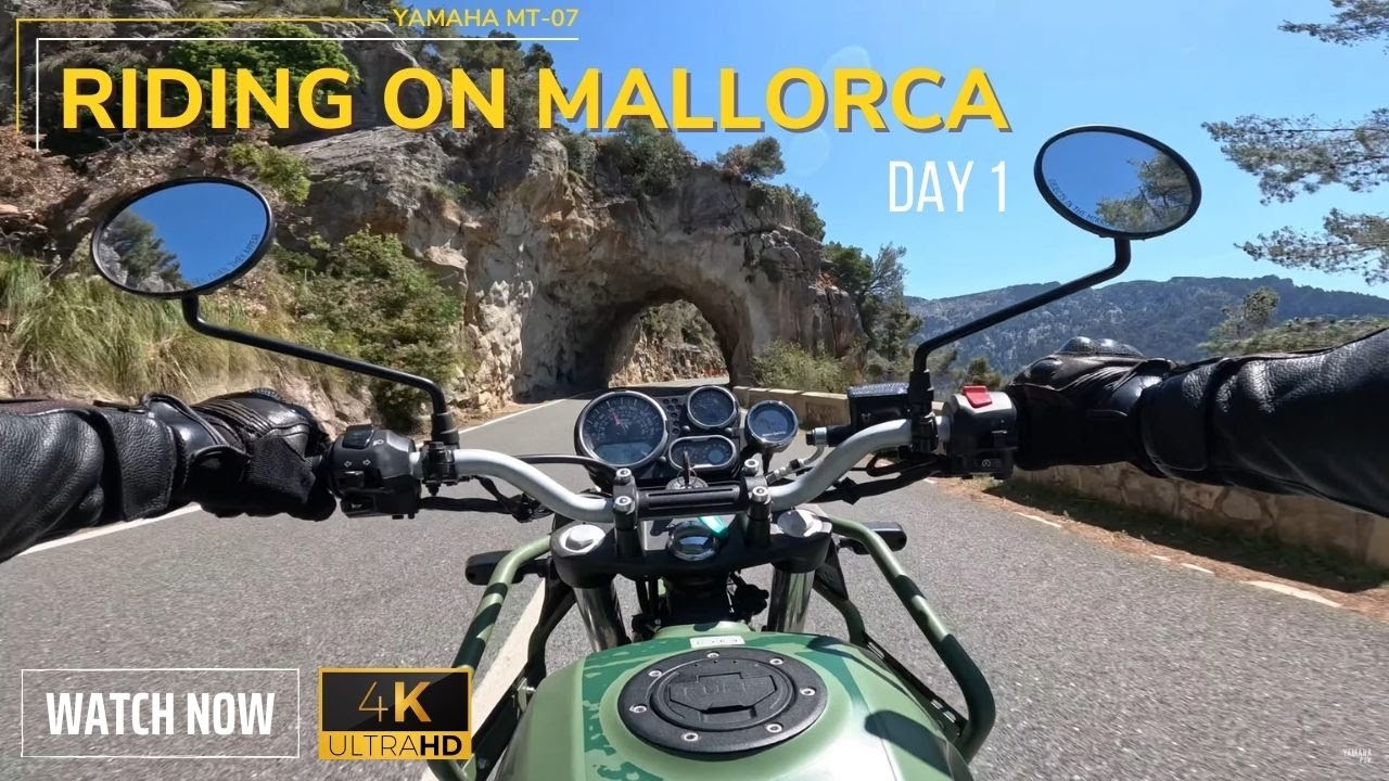 Motorcycle ride on Mallorca - Day 1 | Spring 2023 | Royal Enfield | 4K