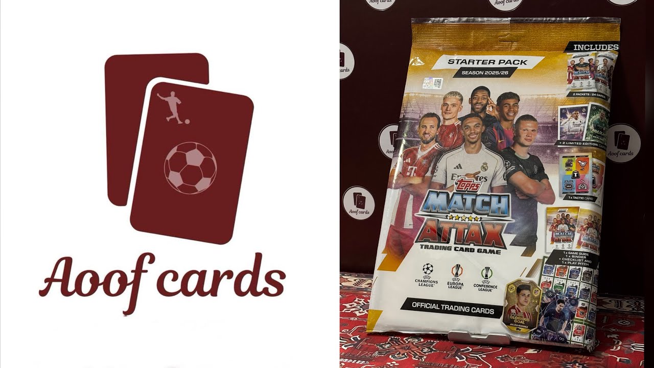توبس ماتش اتاكس باك البداية 25/26 |Starter Pack Topps Match Attax 