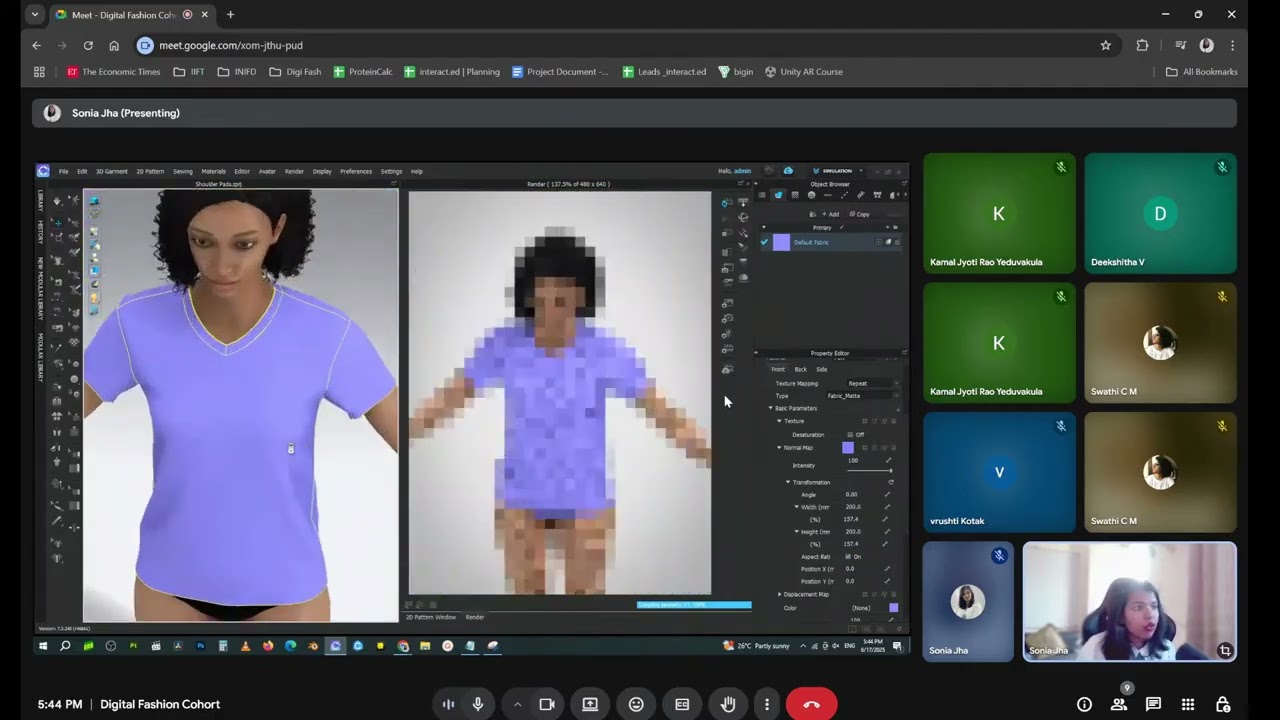 Создание реалистичной ткани | Свойства ткани CLO3D | Карты в CLO3D @interact.education