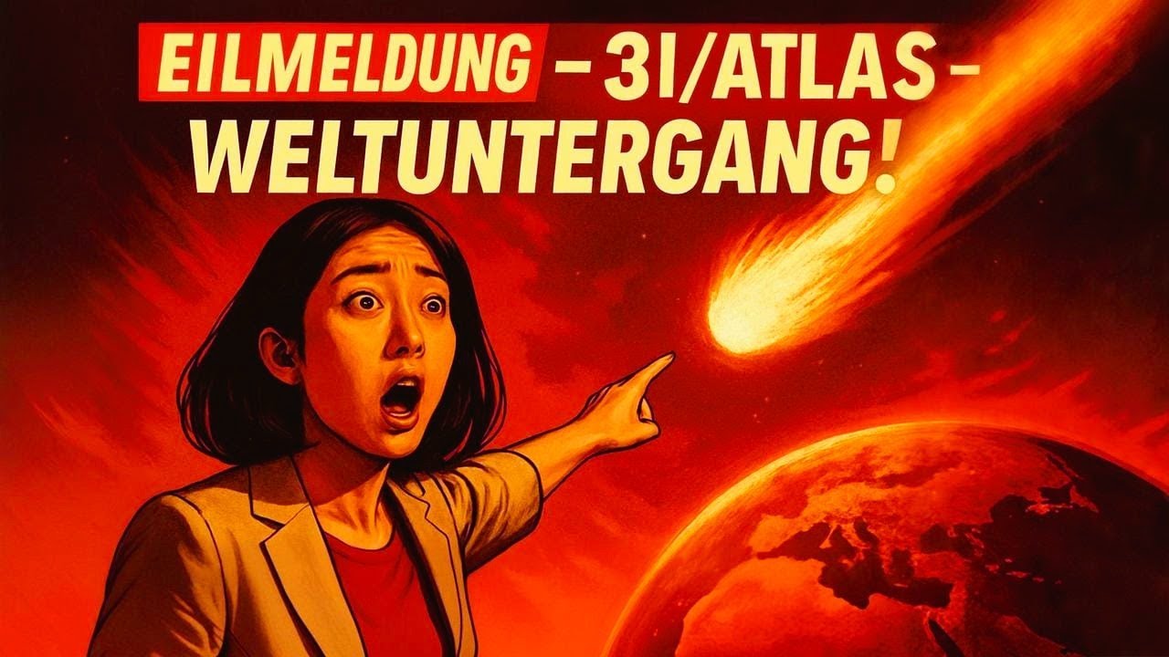 Eilmeldung – 3I/ATLAS Richtung Erde? Weltuntergang! #eilmeldung #3iatlas  #komet #weltuntergang #ai