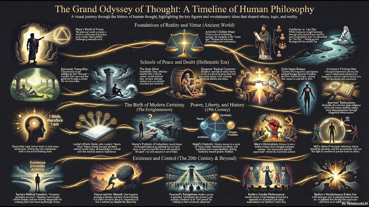 60 Philosophers Explained: The Ultimate History of Human Thought (Sleep & Study)