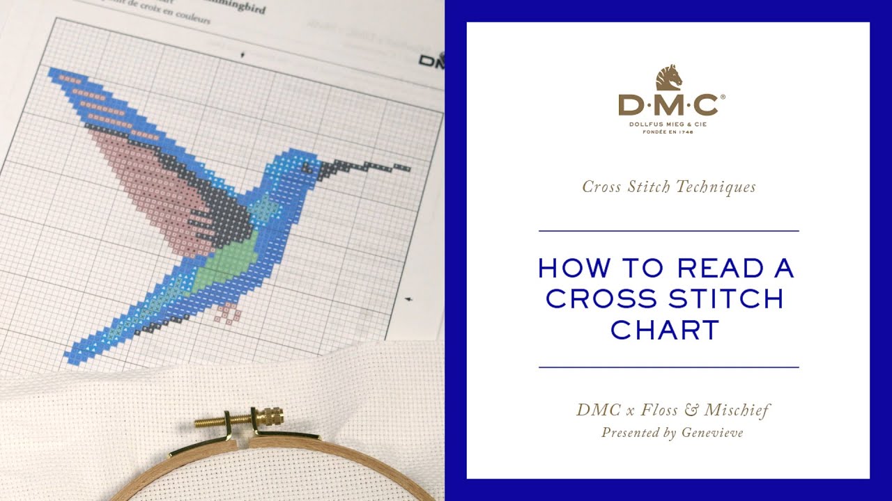 How to read a cross-stitch chart - Tutorial