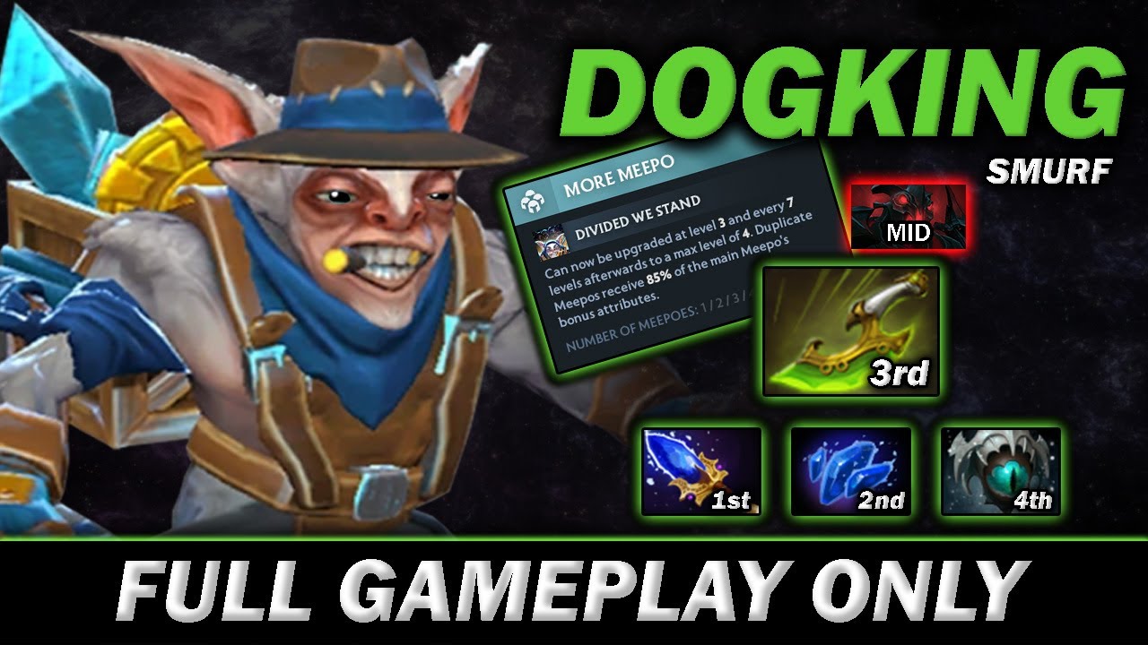 DOGKING NERFED MoreMeepo with 3rd item SwiftBlink against ShadowFiend Mid - Meepo Gameplay#787