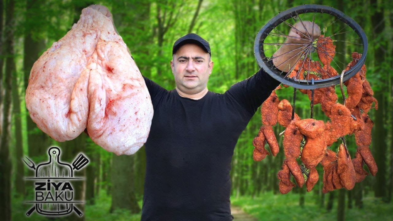 İnanılmaz dad! Təndirdə hisə verilmiş quzu quyruğu