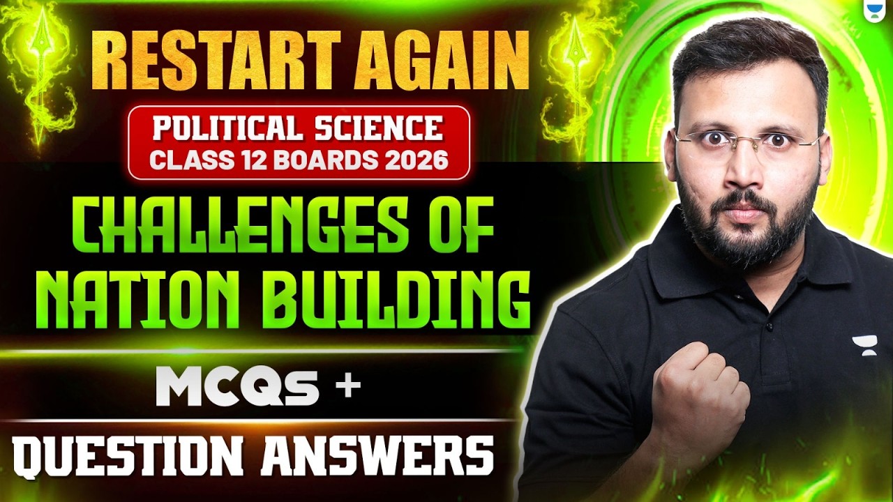 Class 12 Political Science | Challenges of Nation Building Important Questions + MCQs🔥 | Boards 2026