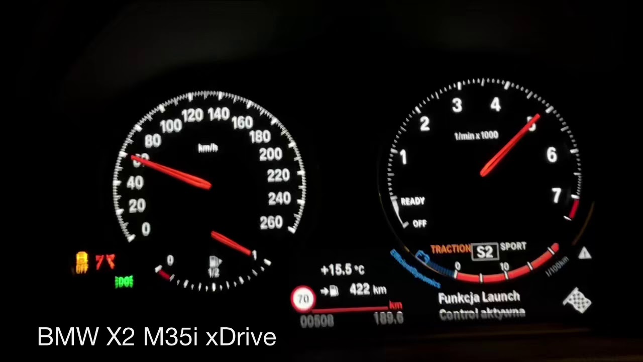 BMW X2 M35i xDrive 0-100 acceleration