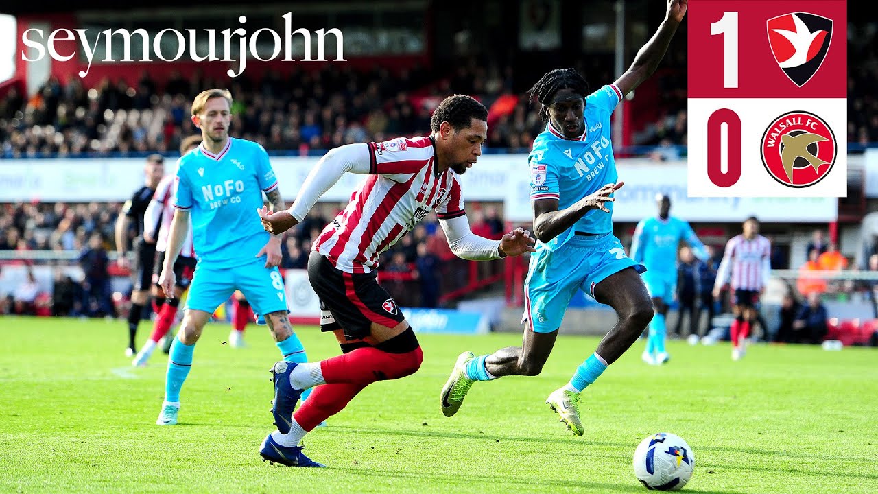Match Highlights: Cheltenham Town 1-0 Walsall - Presented by Seymour John