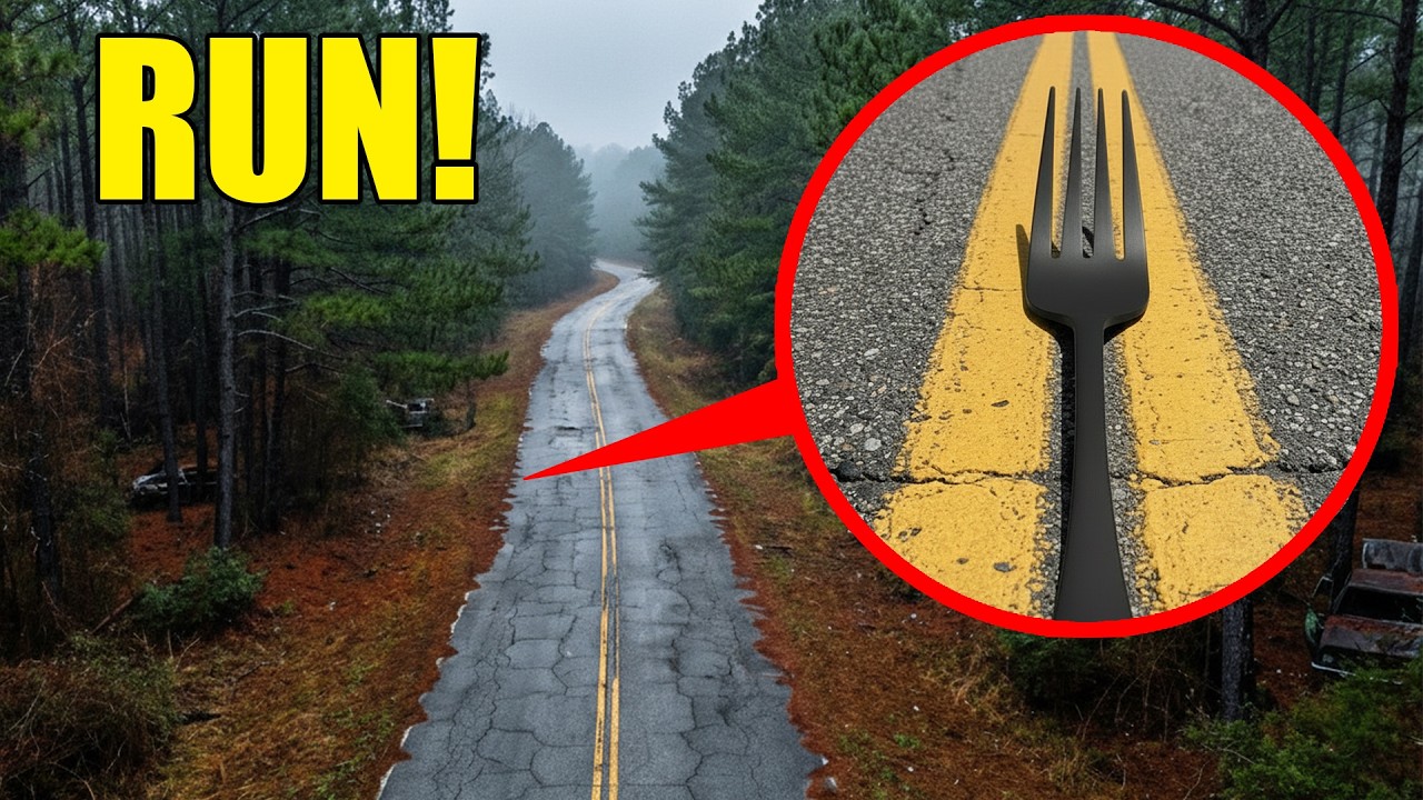 if you ever see this Black Fork in the middle of the road.. Drive Away Fast!! (It's very bad)