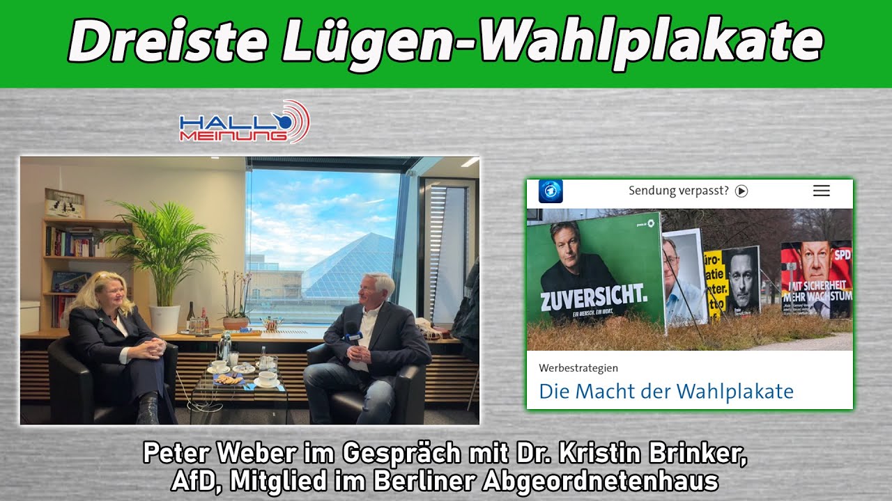 Dreiste Lügen-Wahlplakate