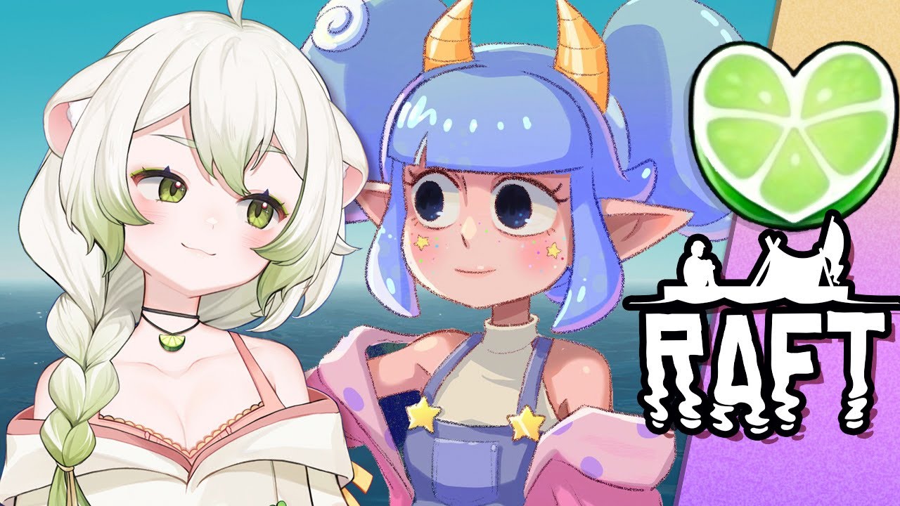 I am trapped on a raft with my beloved @hackerling | Laimu plays Raft (PART 1)