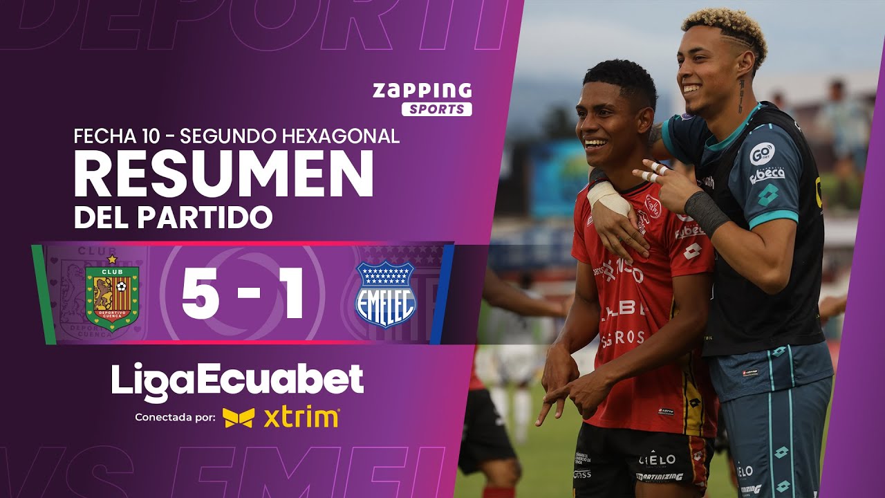 Deportivo Cuenca 5 - 1 CS Emelec  / Fecha 10 - Segundo Hexagonal  / Liga Ecuabet conectada por Xtrim