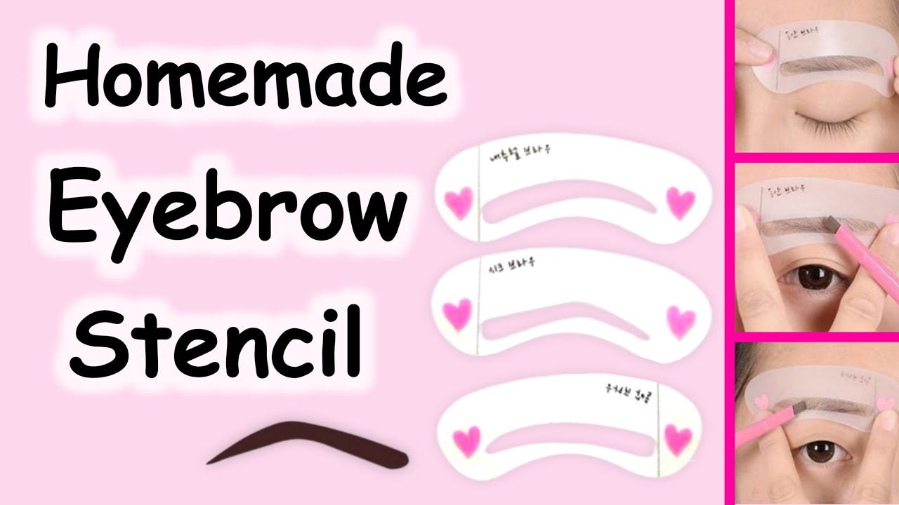 How to make eyebrow stencil at home | Diy eyebrow stencil | Homemade eyebrow filler
