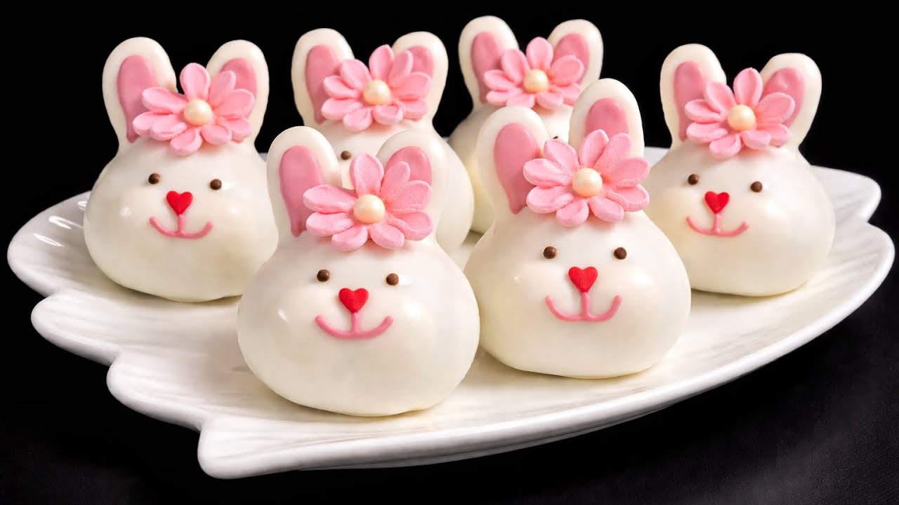 So einfach & so schön! Dessert „Osterhasen“ ohne Ofen in 15 Minuten!