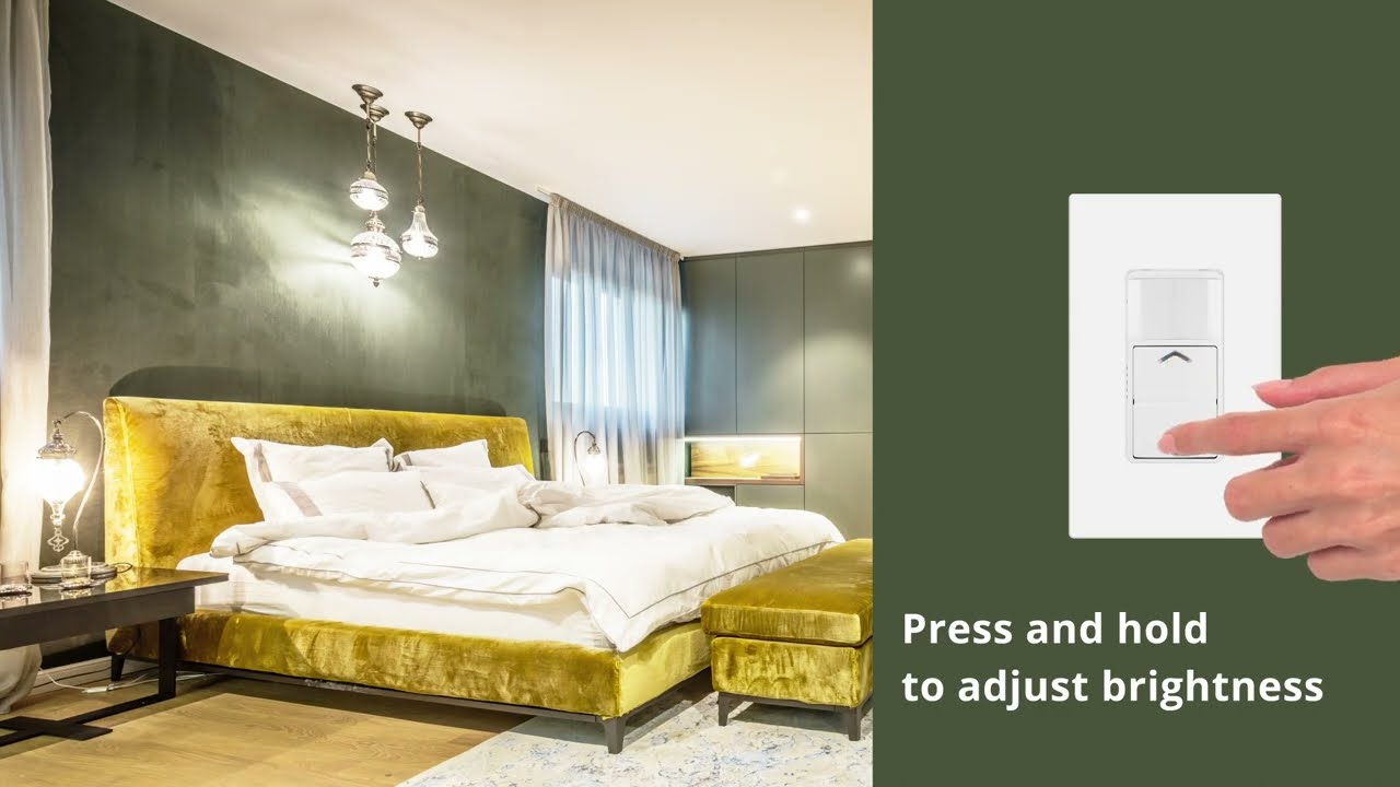 Motion Sensor Dimmer Switch TSOS5 | Occupancy & Vacancy Modes | TOPGREENER