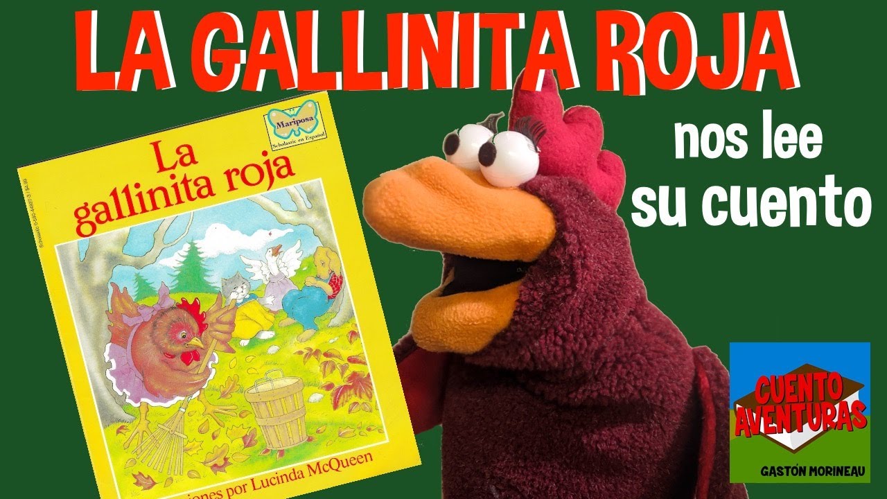 LA GALLINITA ROJA LEE SU CUENTO 🐔Titeres para niños