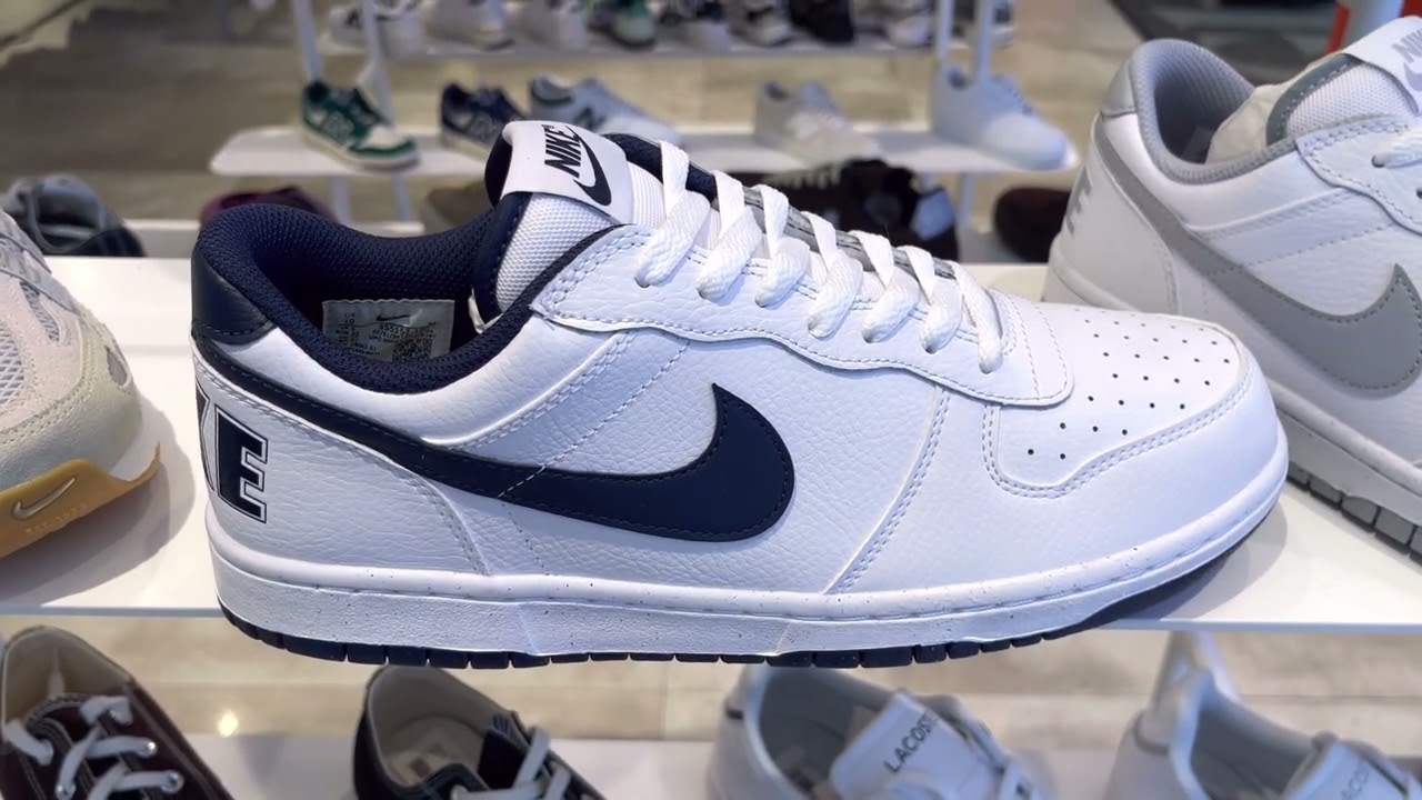 Nike Big Nike Low (White/ Midnight Navy) - Style Code: 355152-140