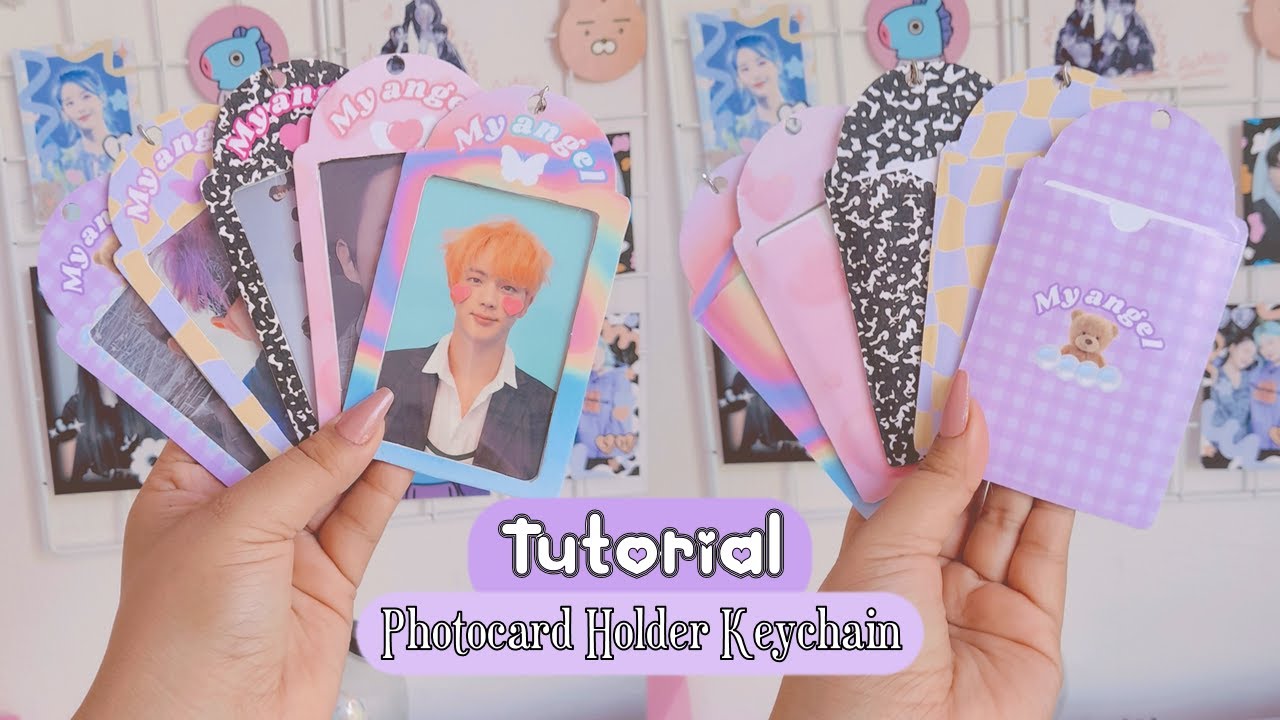 Tutorial Kpop Photocard Holder Keychain | Plantillas Gratis | DIY KPOP | AleHoSeok