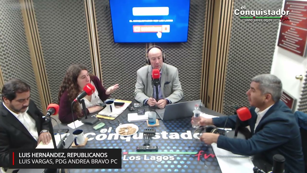 En Café Expréss, Pulso País, Luis Hernández Republicanos, Luis Vargas Machado PDG y  Andrea Bravo PC
