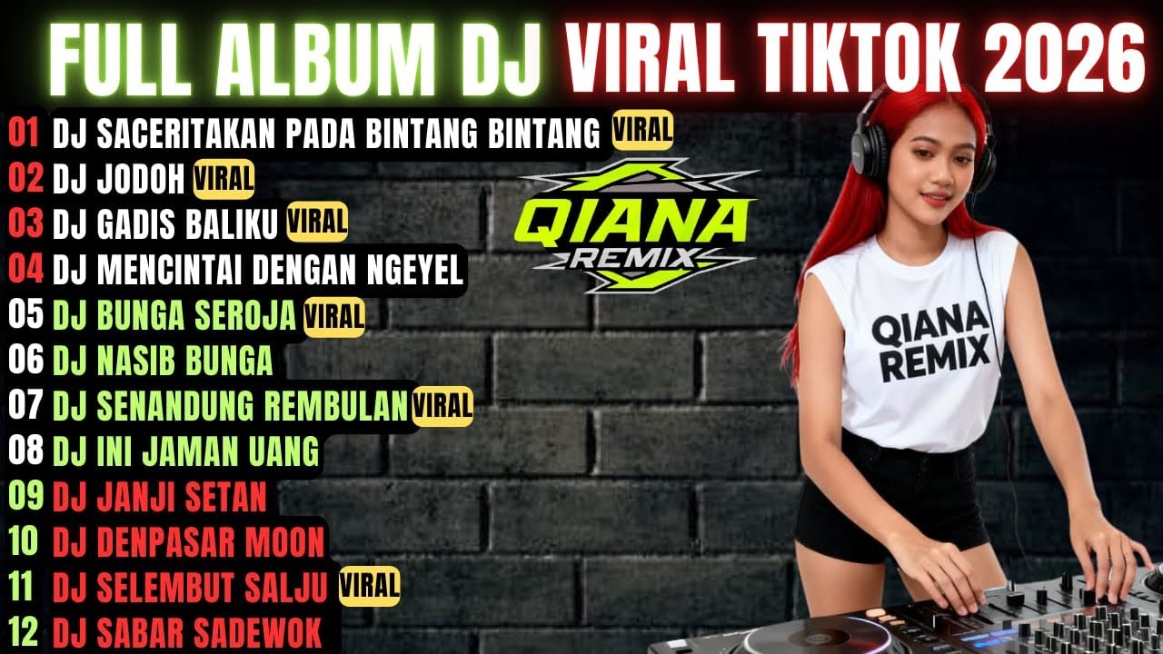 🎧 FULL ALBUM DJ VIRAL TIKTOK 2026 – QIANA REMIX TERBARU FULL BASS NONSTOP! 🔥