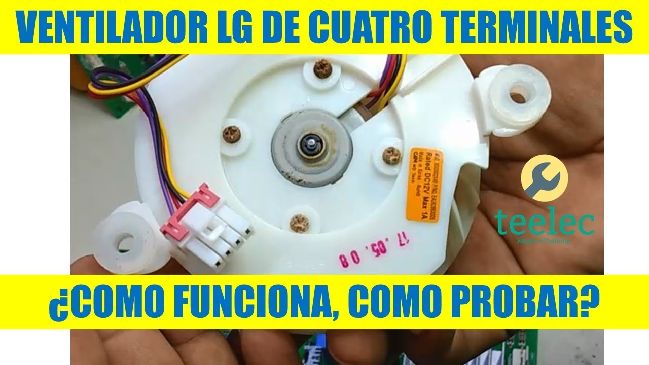 Como Funciona Ventilador de 4 Cables del Refrigerador LG Inverter Linear