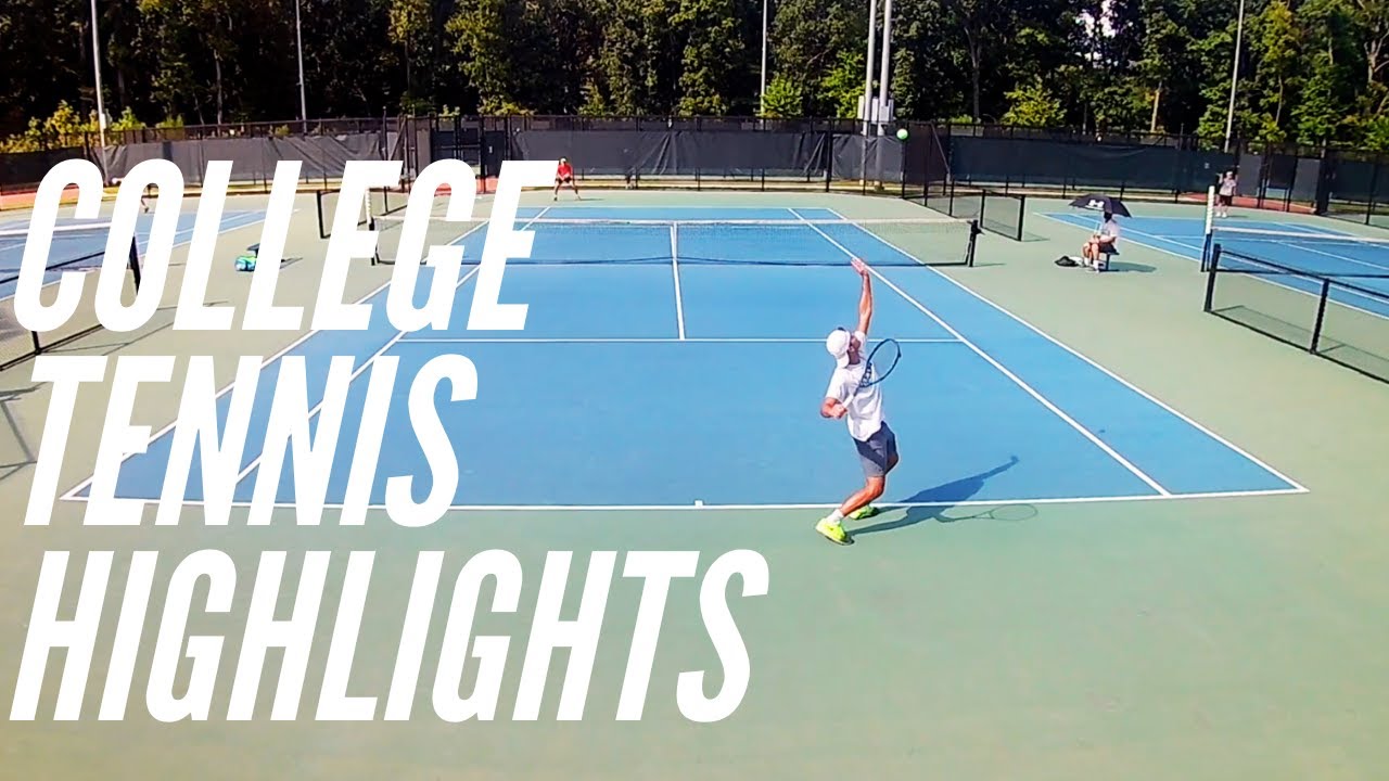 College Tennis Singles Match Highlights