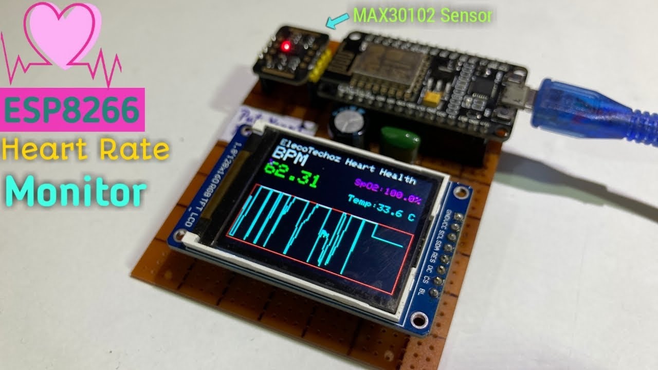 DIY MAX30102 Heart Health Monitor Using ESP8266