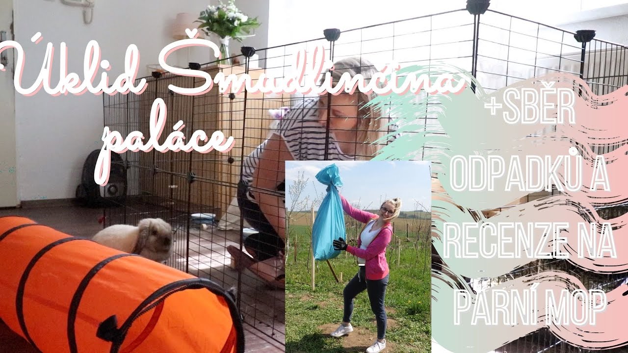 🧹ÚKLID ŠMUDLINČINA POKOJÍČKU | Rozbalovačka nového mopu Karcher a sbírání odpadků