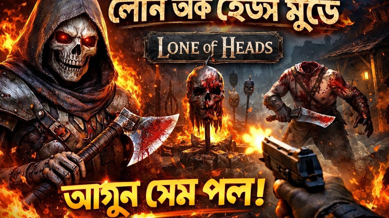 ফ্রী ফায়ার লোন অফ হেড শট মুডে আগুন গেম প্লে