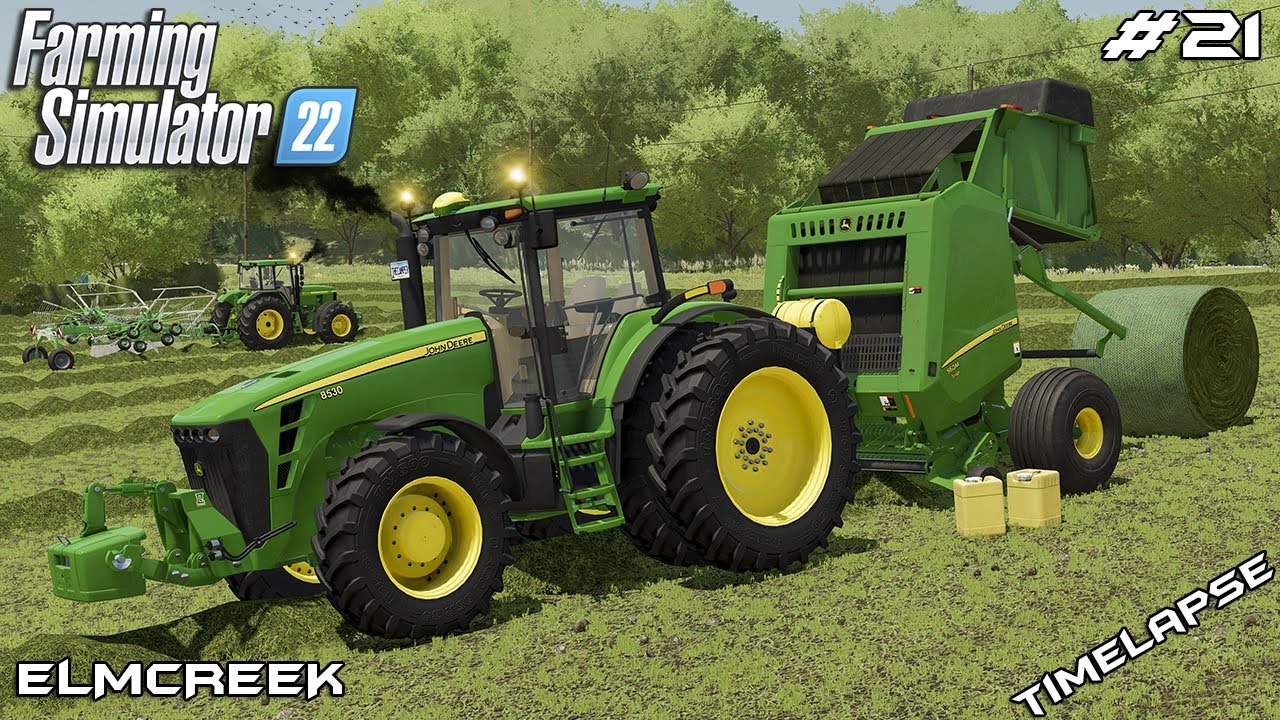 ПОКУПКА пресс-подборщика John Deere 560M и прессование тюков с травой | Elmcreek | Farming Simula...