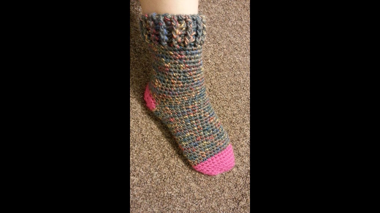How to Crochet Slipper Socks