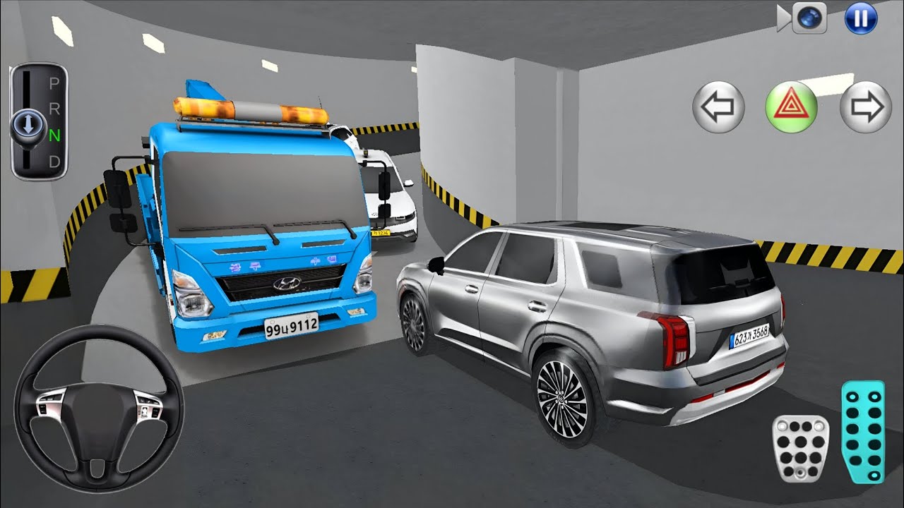 New Hyundai Palisade SUV Car Stuck in Parking Garage - 3D Driving Class 2026 Car Simulator Game Car 