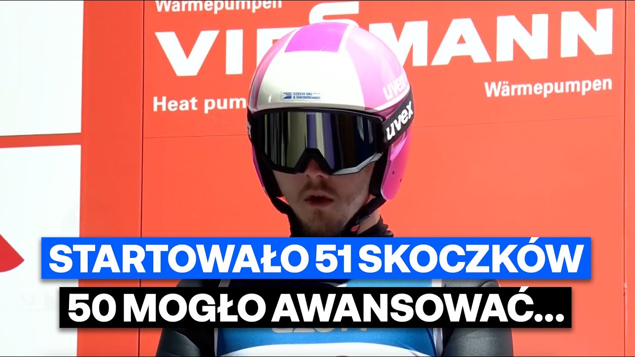 Frantisek Lejsek JEDYNYM skoczkiem, kt&oacute;remu nie udało się awansować do niedzielnego konkursu...