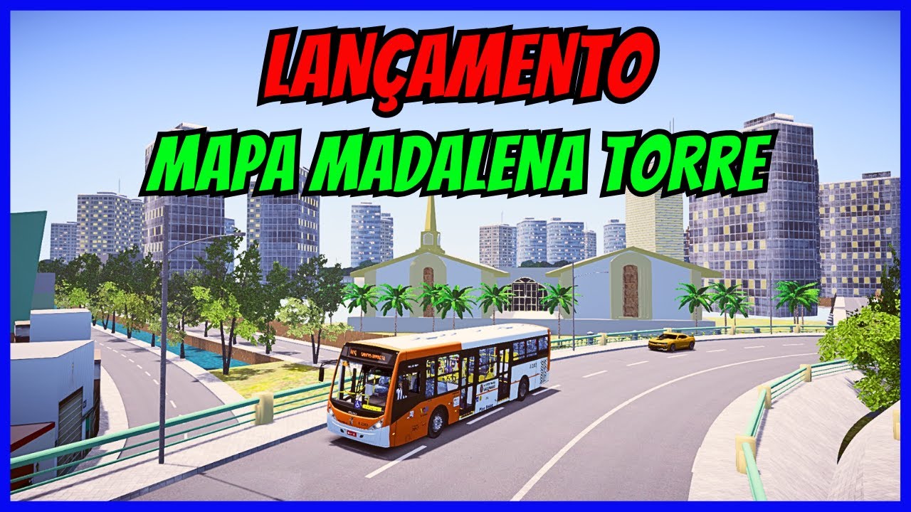🔴Gameplay Novo Mod Mapa Madalena Torre | Proton Bus Simulator | Mods | PBSU | Simulador de Ônibus