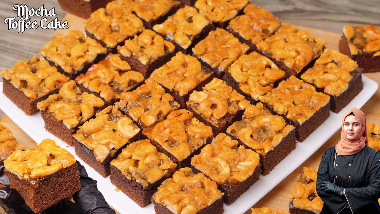 Mocha Toffee Cake Recipe | Dreamy Coffee Cake with a Crunch! | Rich, Moist and Buttery